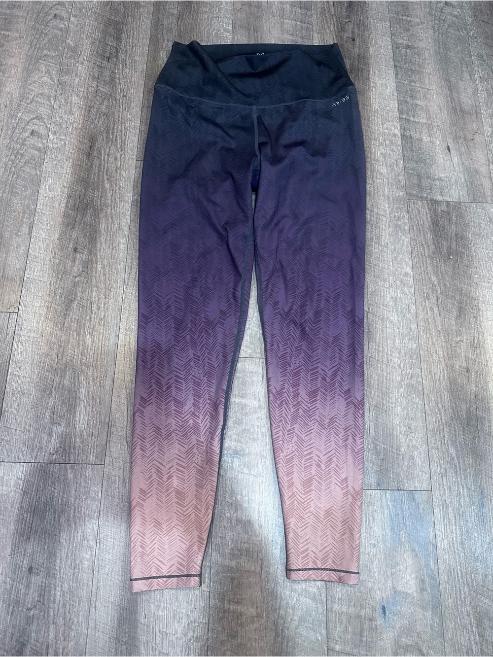 AR-BB Seamless Ombre Active Leggings - Navy to Dusty Rose